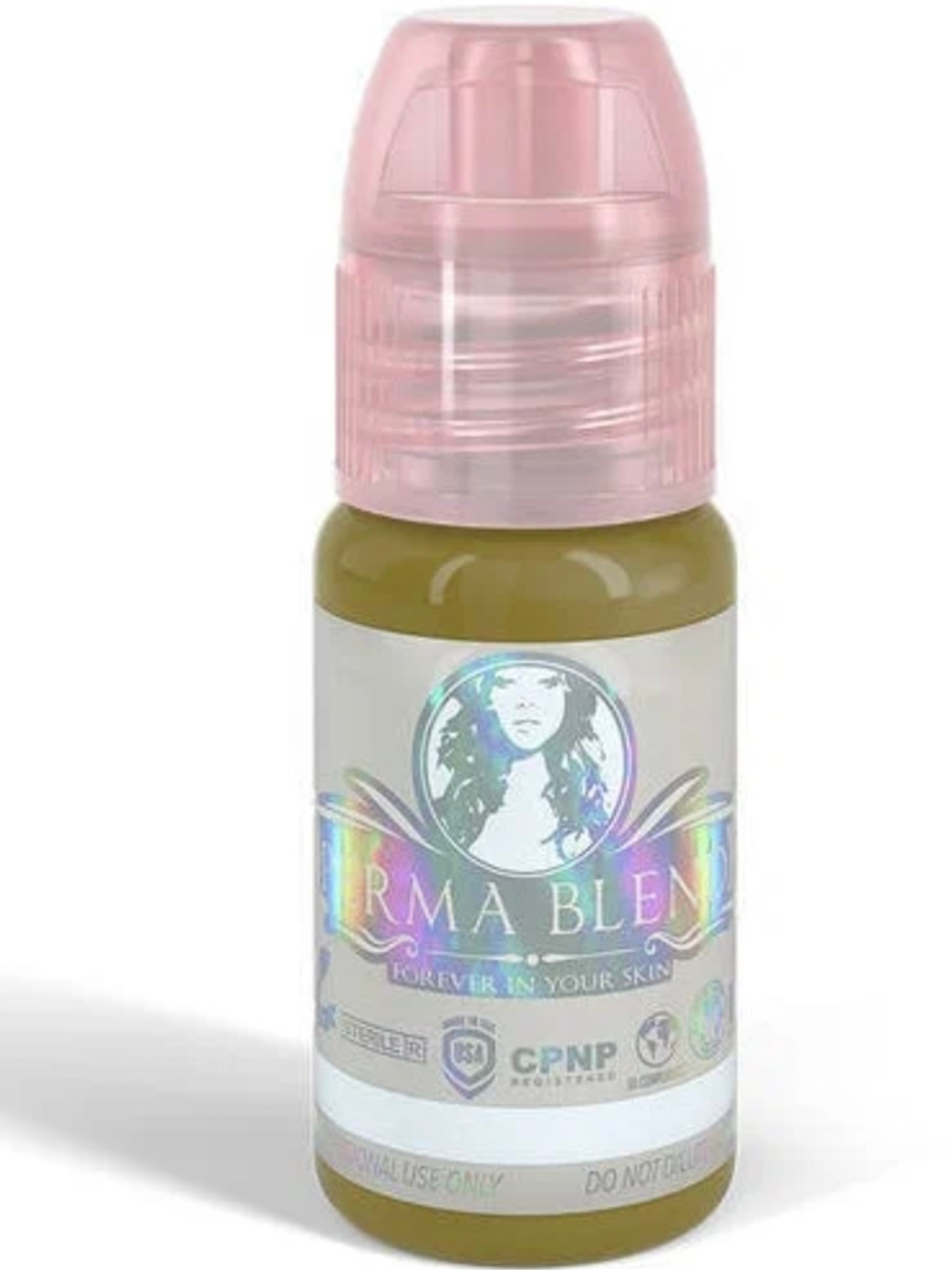 Пигмент для татуажа бровей, корректор Permablend "Olive Corrector"