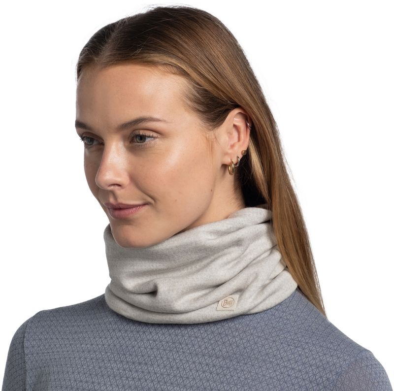 Шерстяной шарф-труба Buff Merino Heavyweight Solid Cloud Фото 3