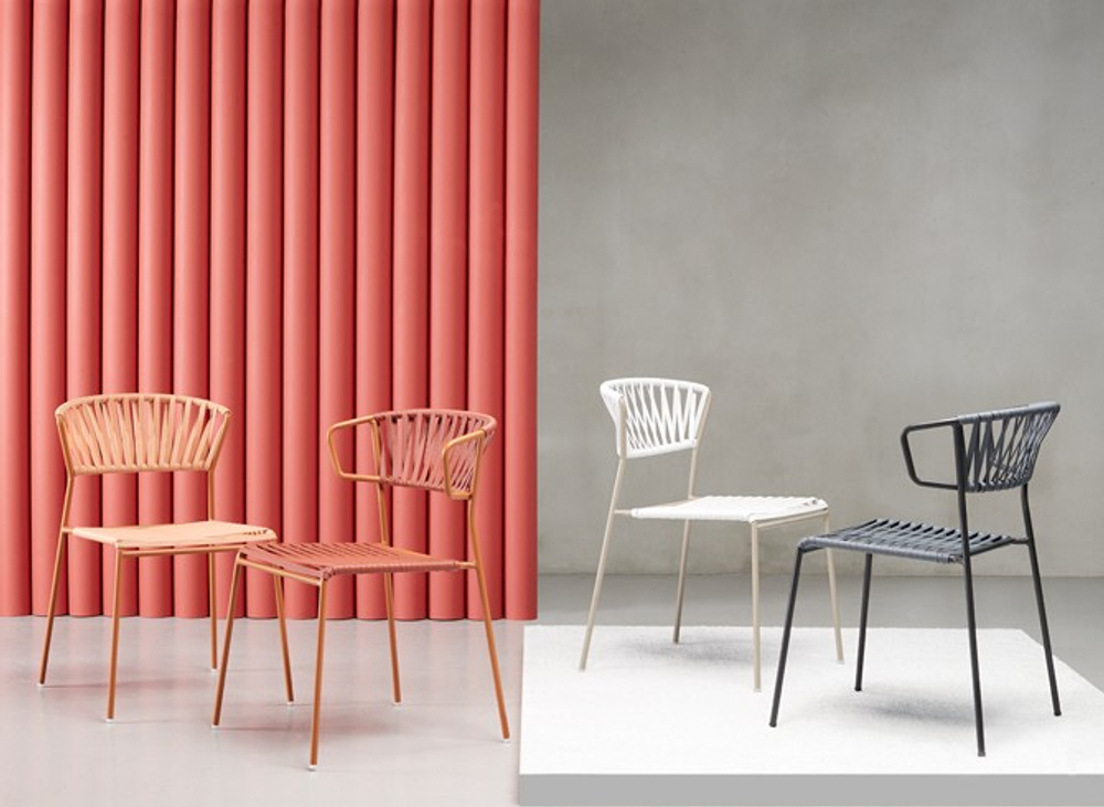 Стул плетеный Scab Design Lisa Club, тортора, белый