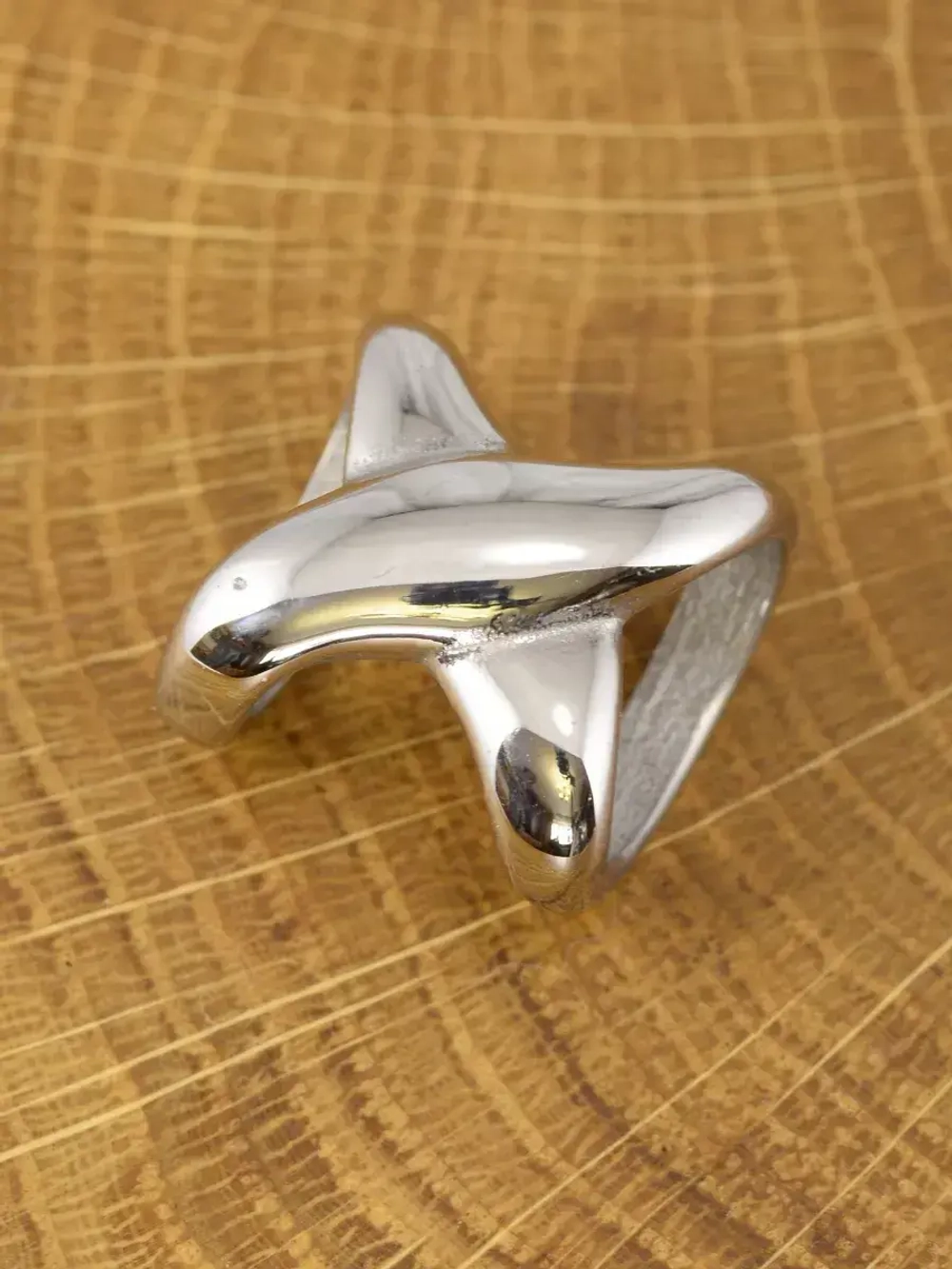 Бусина для кожаного шнура ПЕРЕПЛЁТ, нержавеющая сталь