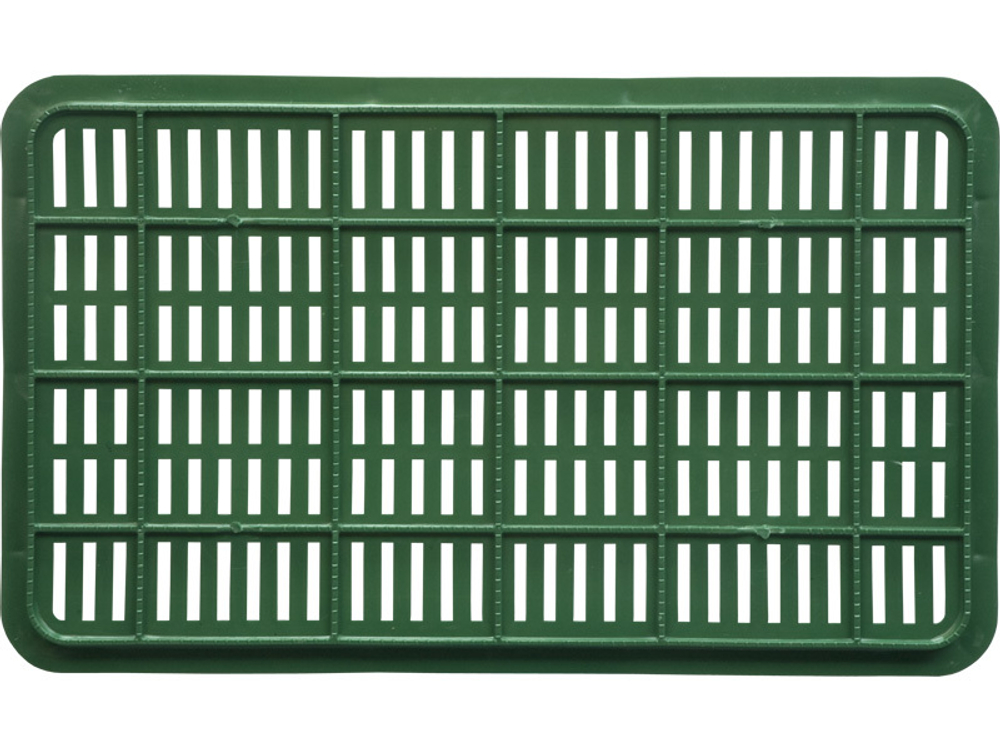 Ящик перфорированный 500×300×264, арт.: 112, объём 39.6, зелёный, код: 01543