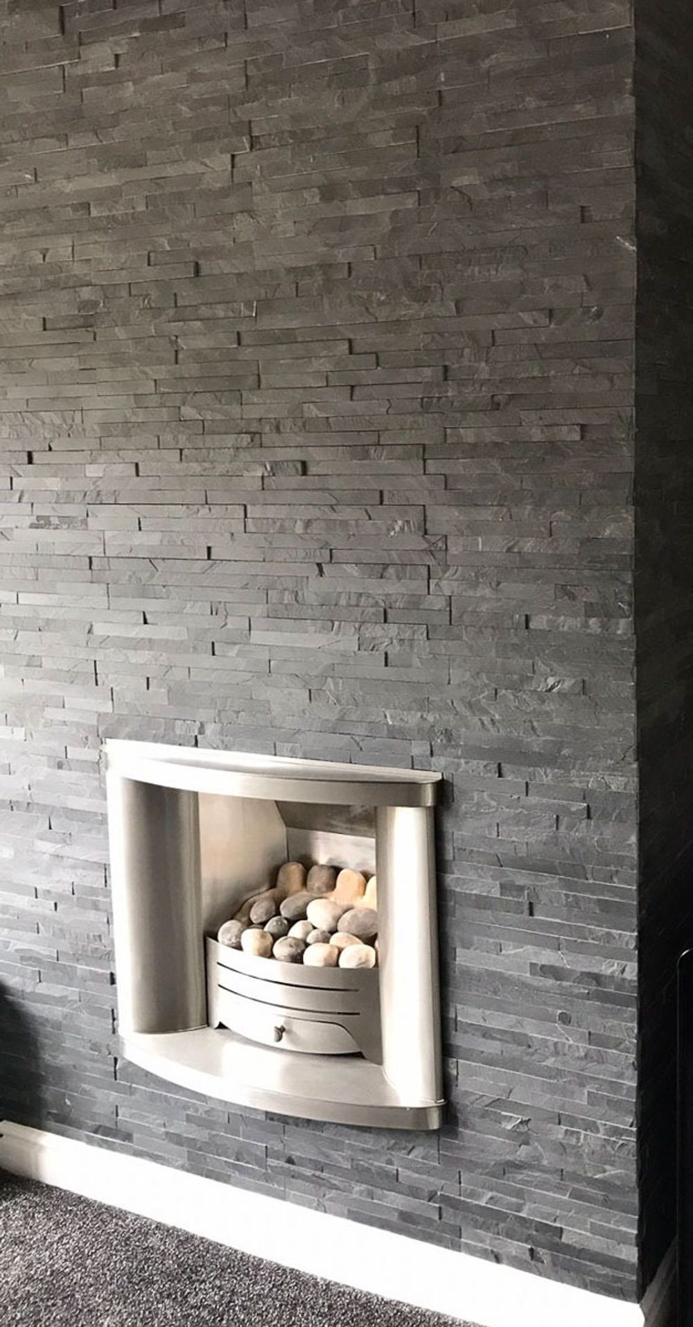 Натуральный камень Сланец черный Pharaon 150x600x10-20 Классик