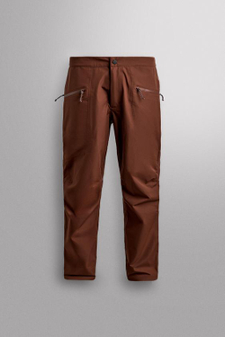 ZARA НЕПРОМОКАЕМЫЕ БРЮКИ SHELL ИЗ ВЫСОКОТЕХНОЛОГИЧНОЙ ТКАНИ, ЧЕРЕПИЧНЫЙ