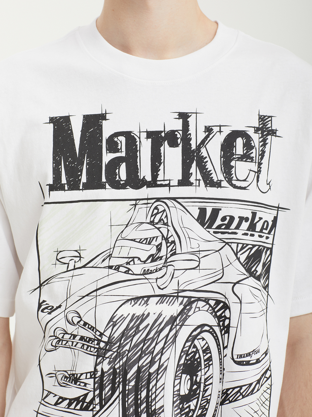 Мужская Футболка Scribbled Formula Uv