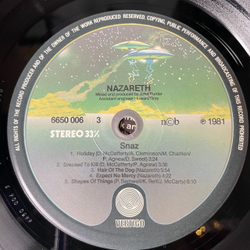 Винтажная виниловая пластинка LP Сборник Nazareth Snaz (Швеция 1981) Hair Of The Dog