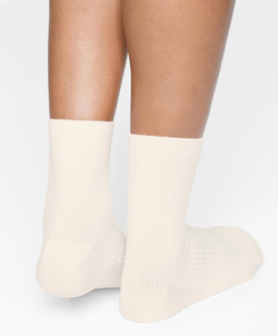 Oysho 5 пар хлопковых классических носков, песочный меланж