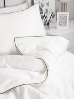MOON Комплект постельного белья, сатин белый