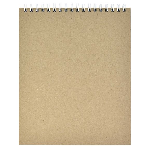 Скетчпад 168х195 мм, 30 л, блок - белый офсет 120 г/м², арт. 62334