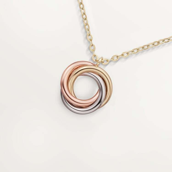 Подвеска Cartier Trinity pendant с бриллиантами
