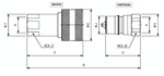 БРС ISO B IRB BSP 1/2 - D1/2 Розетка (углеродистая сталь)