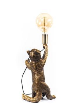 Настольная лампа Кот Эдисон Бронза