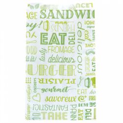 Пакет для гамбургера Parole 14+7*22 см, зелёный, 500 шт/уп, жиростойкий пергамент, Garci