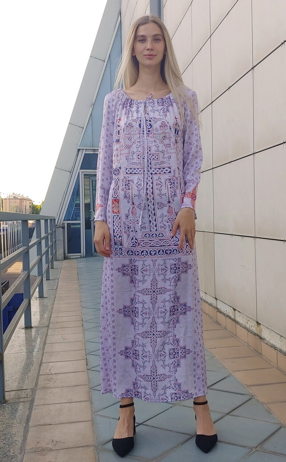 Платье "Новгородский трофей", по мотивам страничной заставки к псалтири Ивана Грозного (Новгородский трофей) 14 век