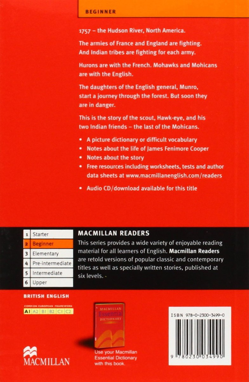 Macmillan Reader, Beginner: Last of the Mohicans