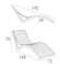 Шезлонг Slim белый