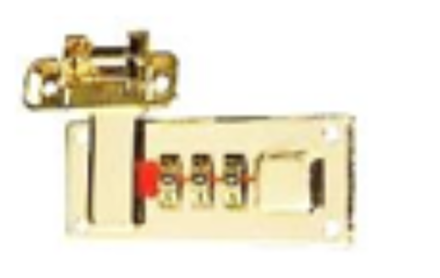 Замок для чемоданов PLG 9912, золото