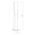 SL096.405.02 Светильник уличный наземный ST-Luce Черный/Белый LED 1*6W 4000K POSTO
