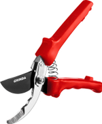GRINDA G-35, 200 мм, закаленные лезвия, тефлоновое покрытие, пластиковые рукоятки, плоскостной секатор (40212)