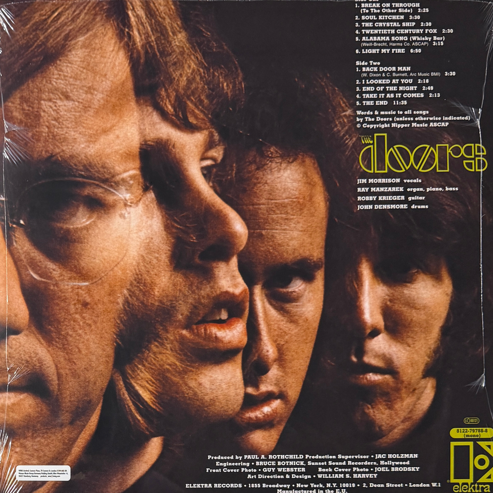 The Doors ‎– The Doors (Европа 2009г.) Mono Т