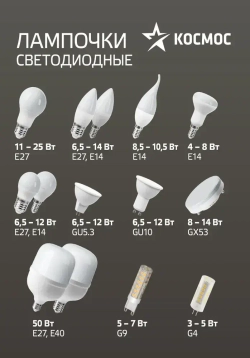 Светодиодные лампочки Е14 12 ВТ дневной свет 10 шт