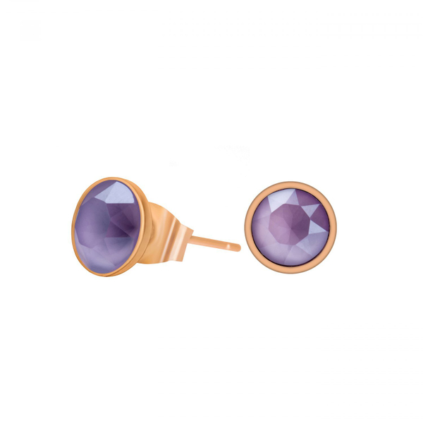 Серьги-пусеты Fiore Luna Crystal Lilac SWE298 CL RG