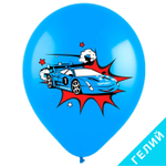 Воздушные шары Веселуха с рисунком  Мультяшные машинки, 100 шт. размер 12"  #8122104