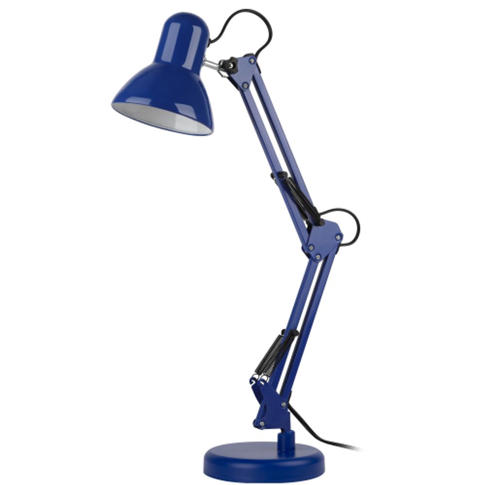 Настольный светильник ЭРА N-214-E27-40W-BU синий | Настольные светильники под лампу