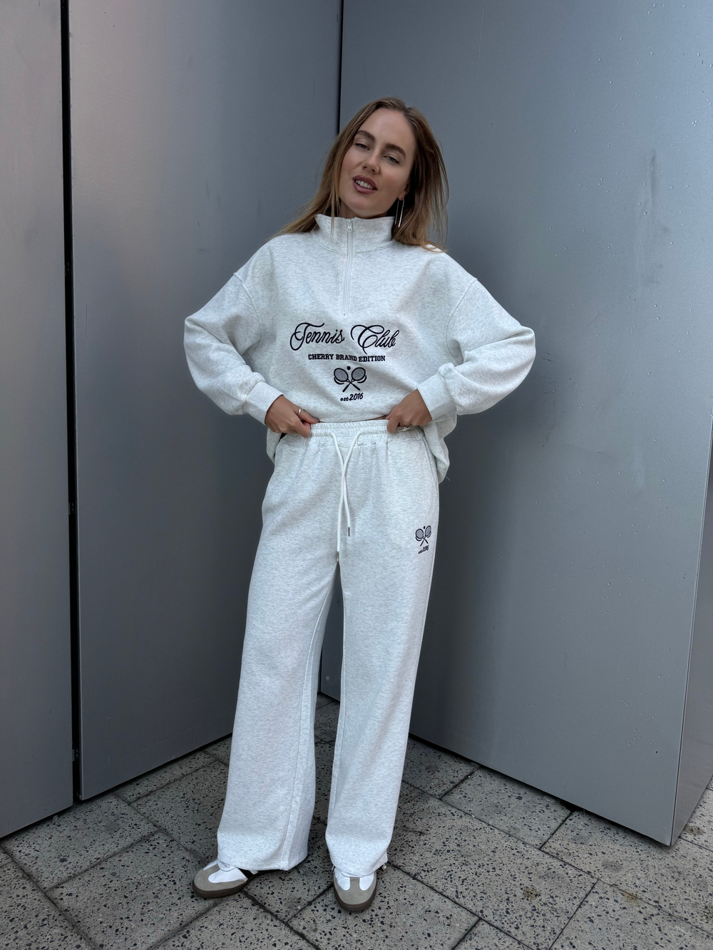 Костюм Tennis club серый меланж