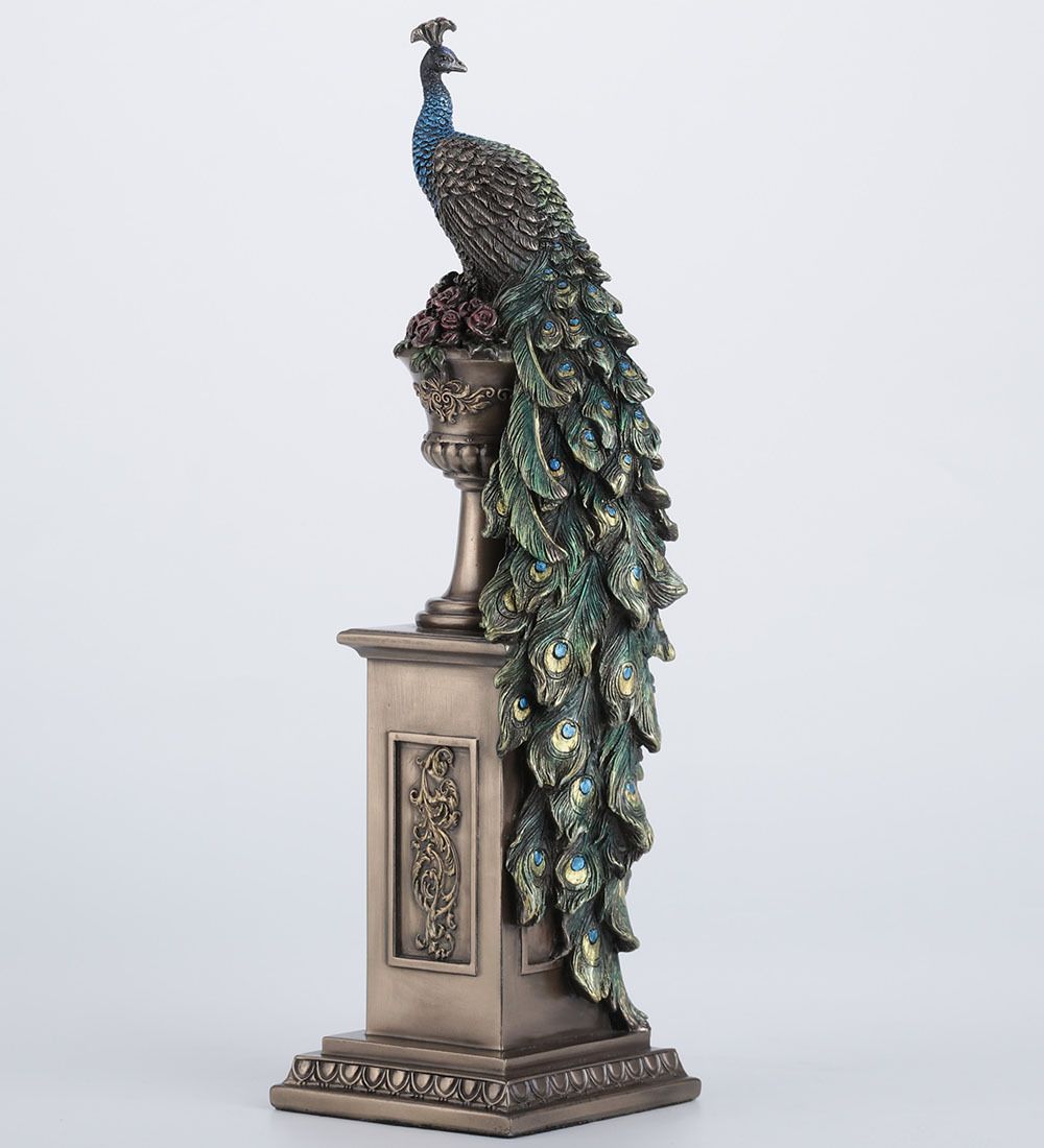 Veronese WS-1335 Статуэтка «Павлин на колонне»