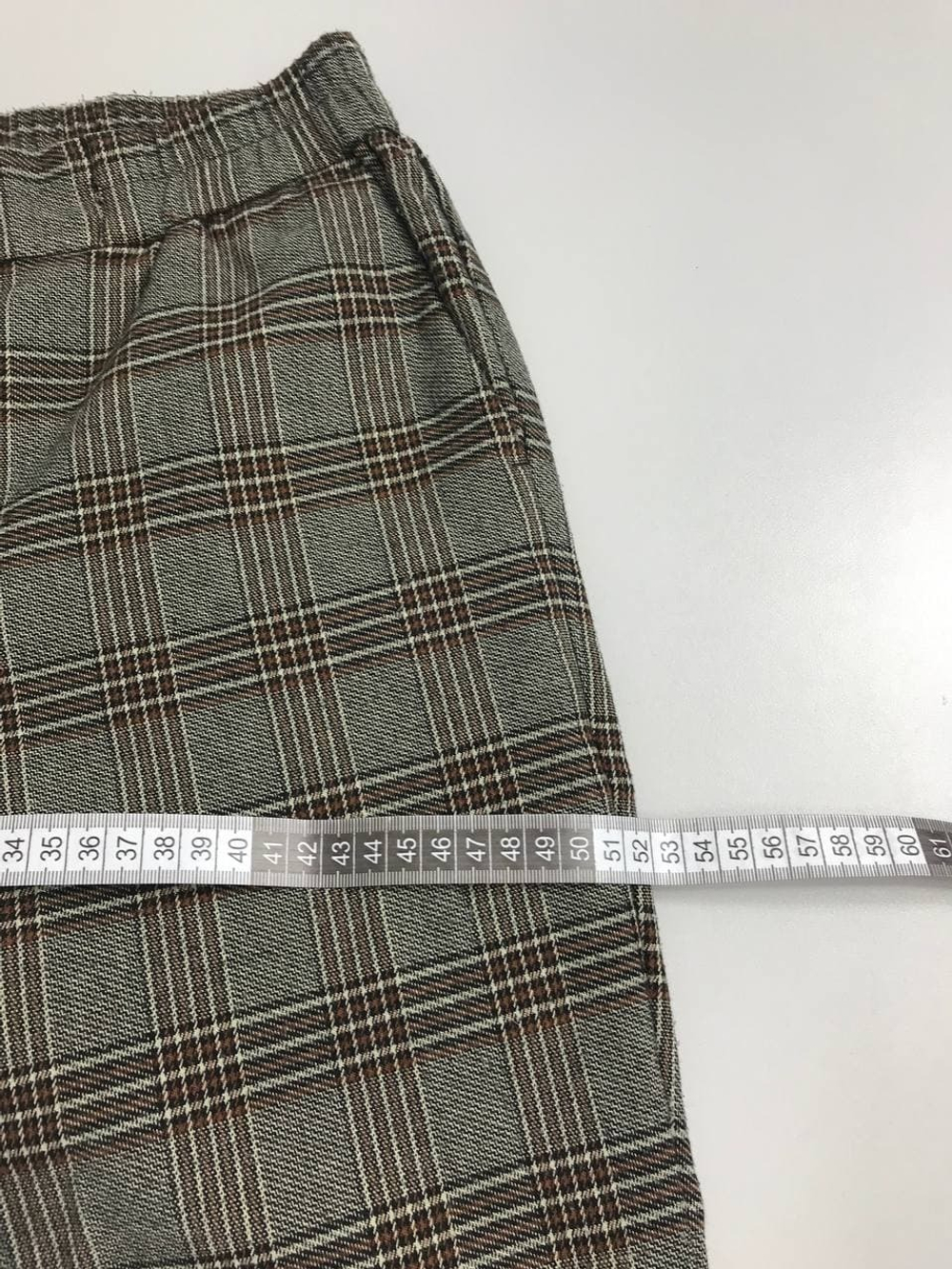 Брюки Oodji в крупную клетку 46 размер