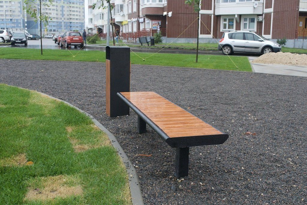 Скамейка стальная «Поло» без спинки