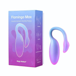 Голубой вибратор Flamingo Max (Цвет: голубой)