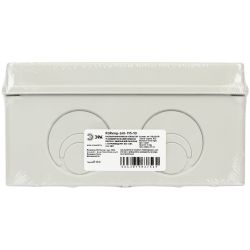 Распаячная коробка ЭРА KORvmp-240-195-90 ОП серая 240х195х90мм на винтах c монтажной панелью d25-3шт d32-2шт IP55