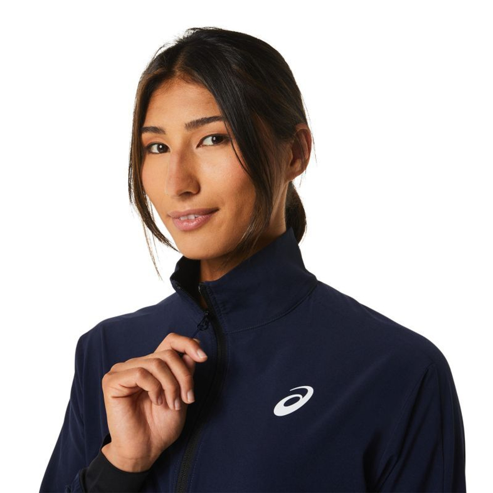 Женская Кофта теннисная Asics Match Jacket - небесный
