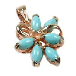 Кулон "Золотко" бирюза