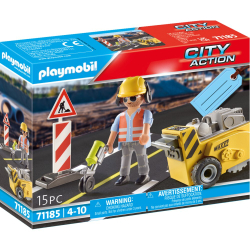Playmobil - Строитель City Action с фрезерным станком 71185 / артикул   71185  / GTIN 4008789711854