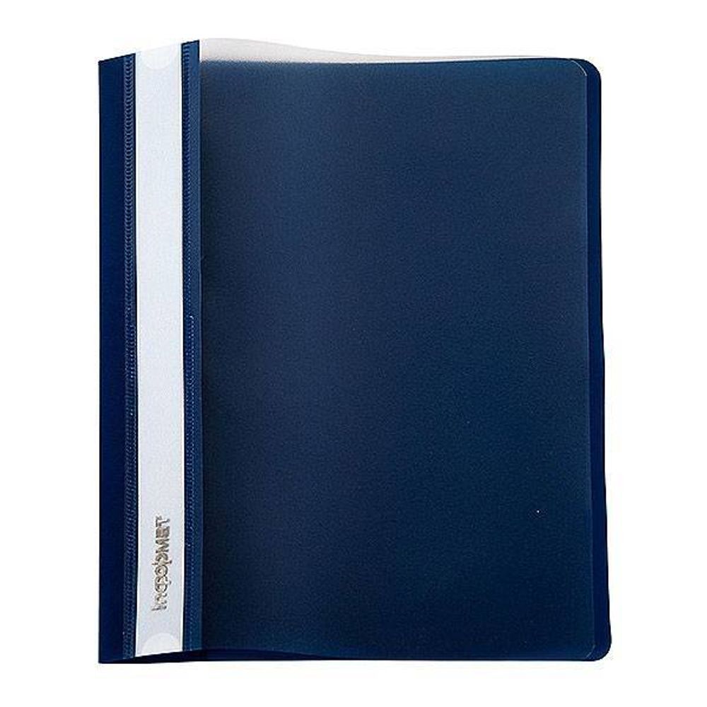 Папка скоросшиватель inФОРМАТ А4 синий пластик 180 мкм карман д/маркир.этикет.