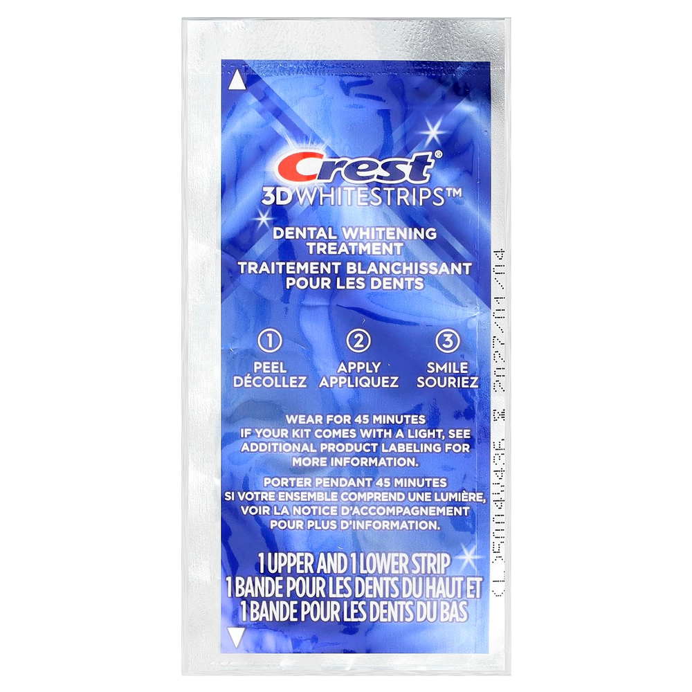 Crest, 3D Whitestrips, набор для отбеливания зубов, 40 полосок