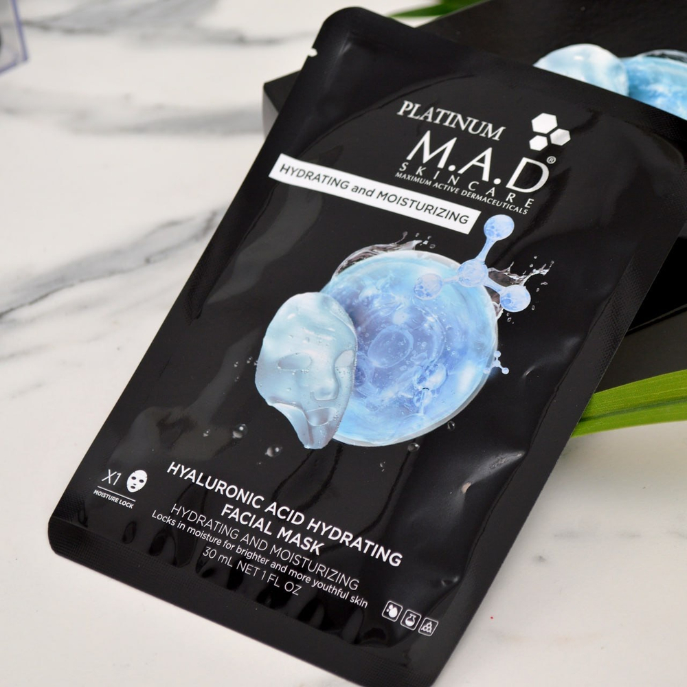Восстанавливающая маска "Платинум" 1 шт | Platinum Hyaluronic Acid Hydrating Facial Mask 1
