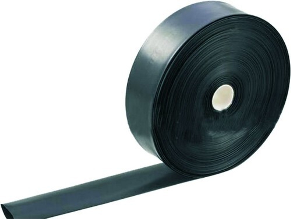 Лента PVC LAY FLAT (ЛЕЙФЛЕТ) черный Ø 75мм. (100м.)