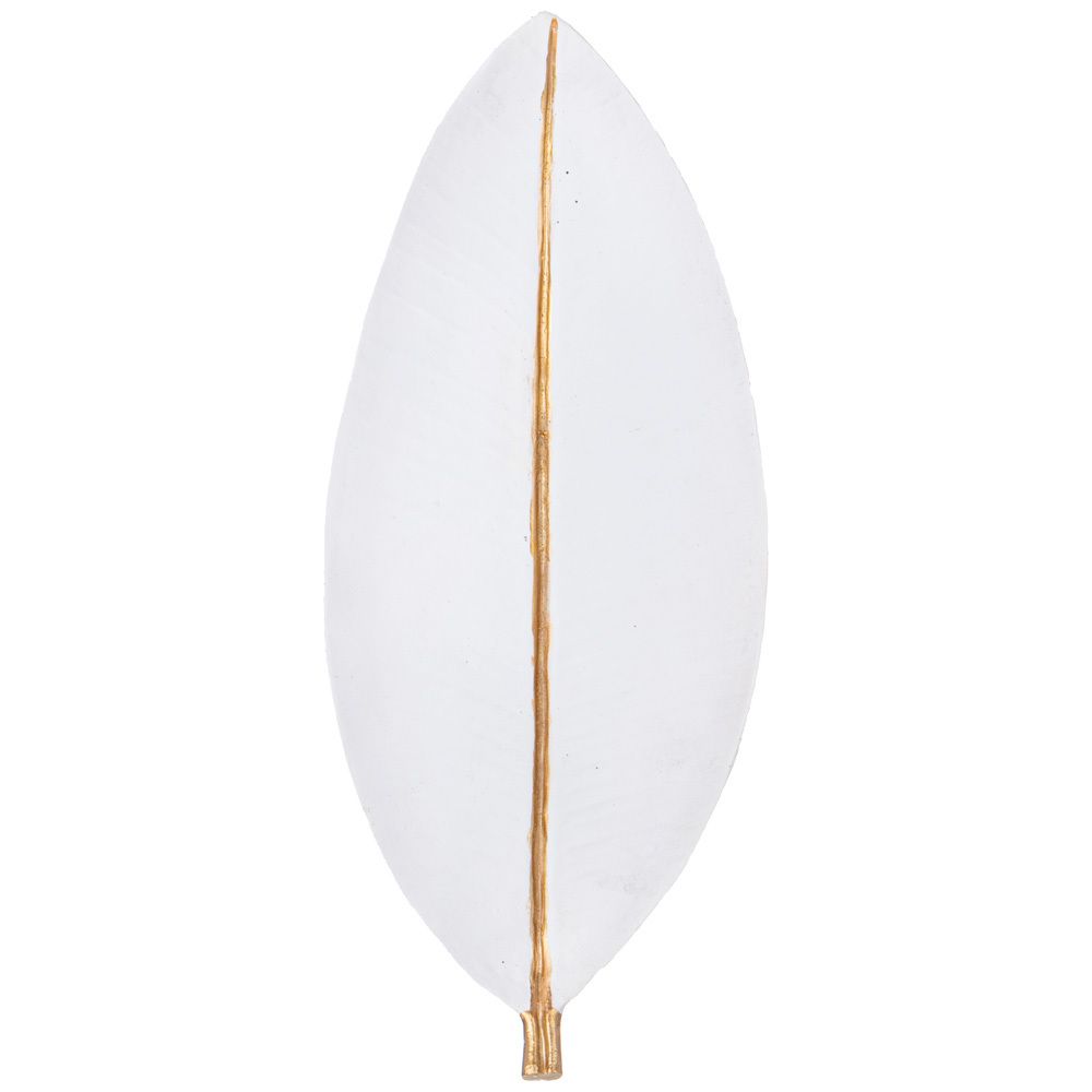 БЛЮДО ДЕКОРАТИВНОЕ "LEAF" ЦВЕТ:БЕЛЫЙ 39*16,5*4СМ