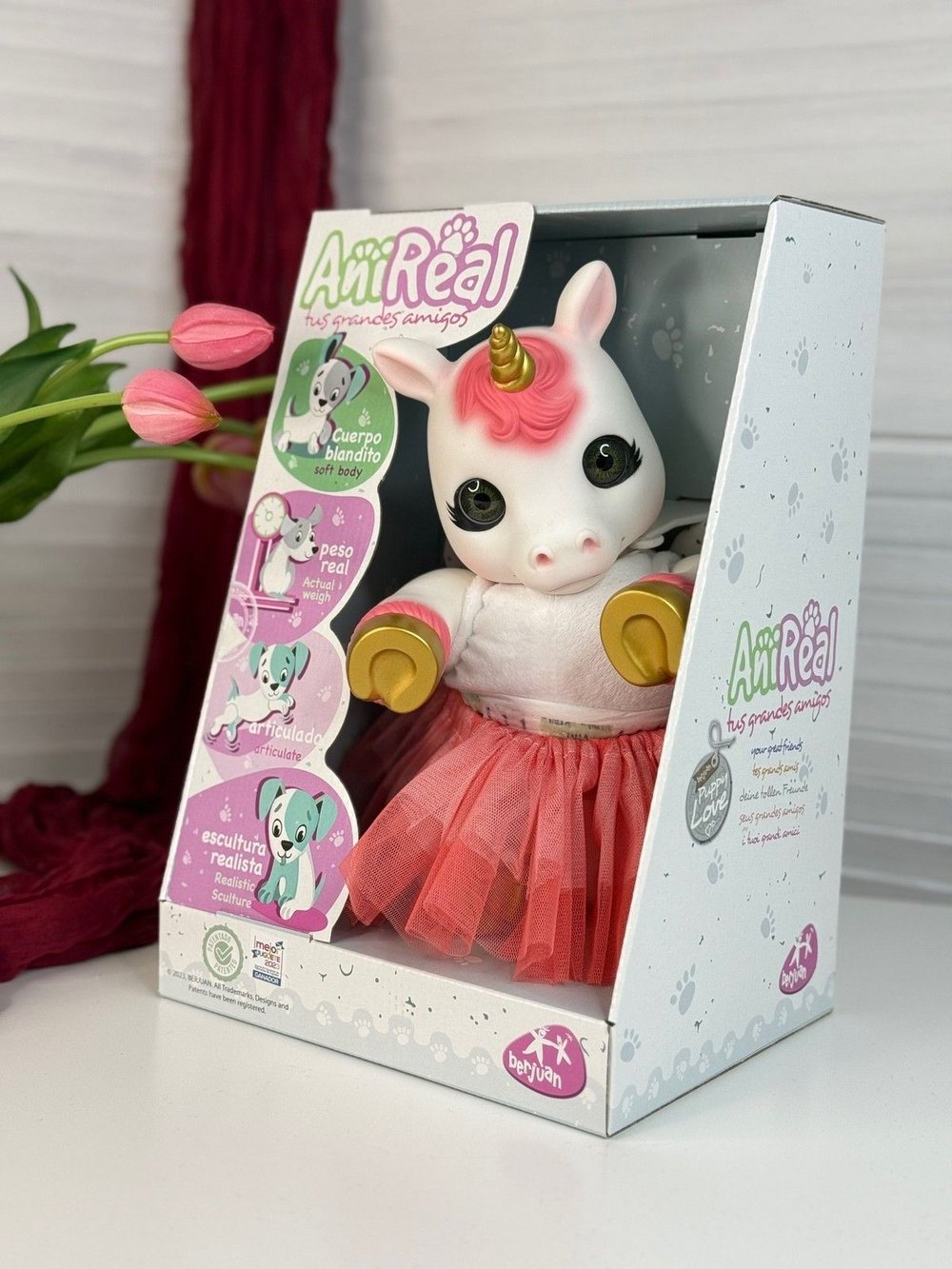 Игрушка мягконабивная 35см AniReal Единорожка (60150)