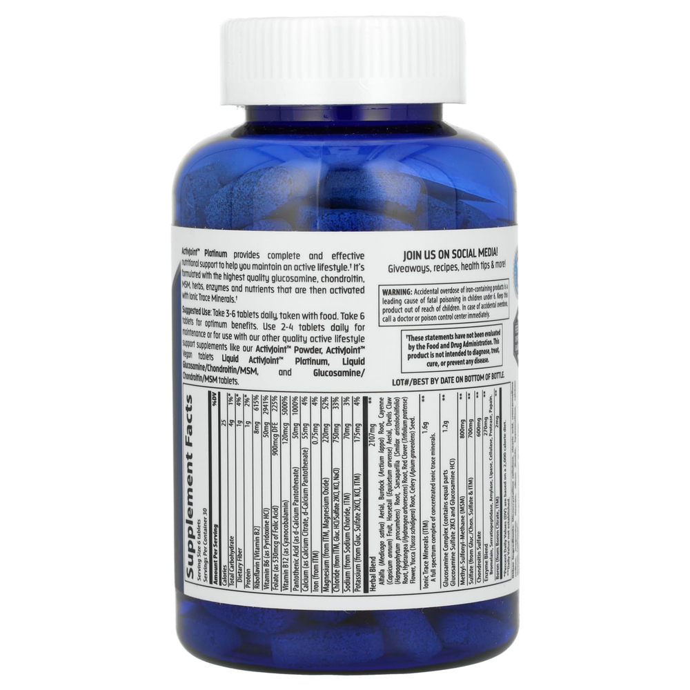 Trace, Concentrace, ActivJoint Platinum, 180 таблеток