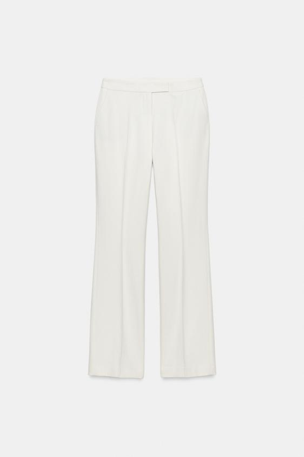 ZARA ПРЯМЫЕ БРЮКИ С НИЗКОЙ ПОСАДКОЙ, ЭКРЮ