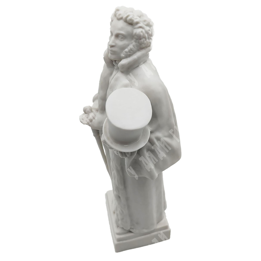 Суворов А. А. Пушкин на прогулке. Бисквит. Дмитровский фарфоровый завод в Вербилках, СССР, 1930