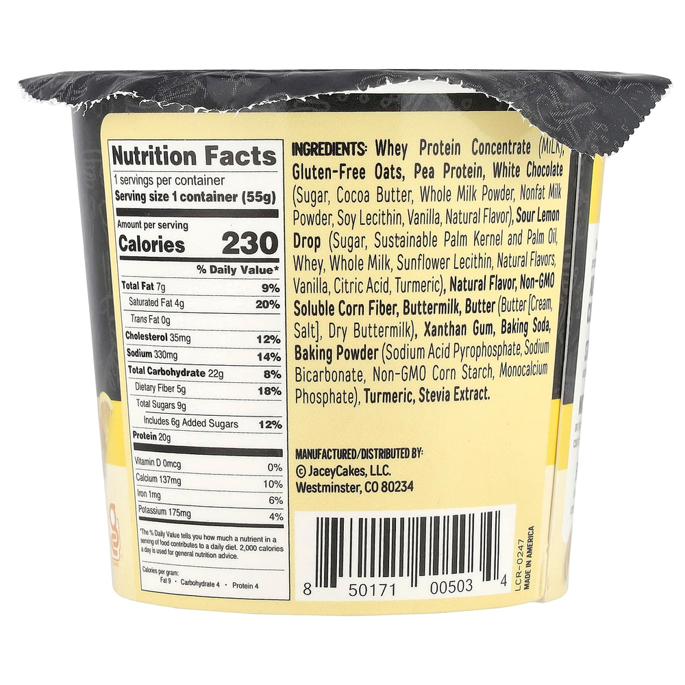 FlapJacked, Mighty Muffin, лимонный крем, 55 г (1,94 унции)