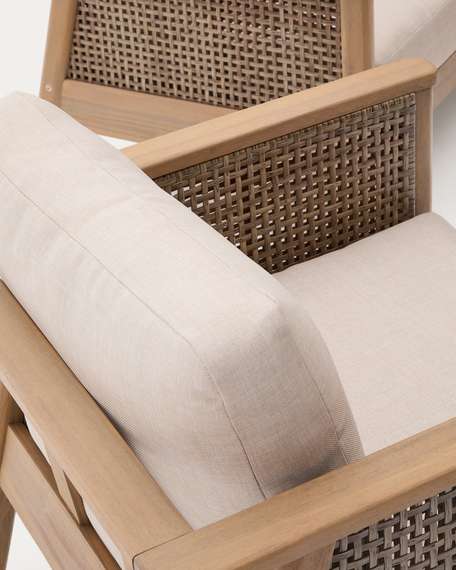 Комплект уличной мебели Alabe, массив акации, двухместный диван, 2 кресла, столик