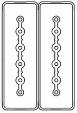 Секция прямая шинопровод 3+3 точек отвода L=3000мм Cu 6P+6P 40A