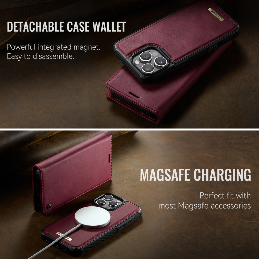 Чехол-кошелек CaseMe 2 in 1 MagSafe iPhone 16 ProMax