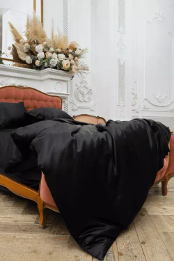 Пододеяльник 150х200 German Grass Silk Bliss Diamond Black